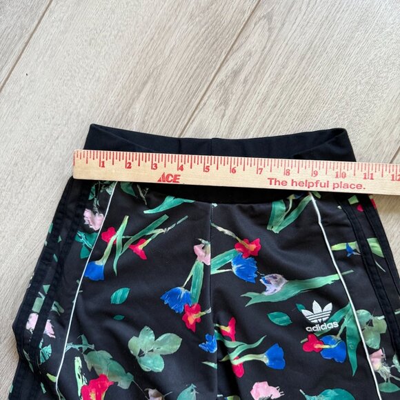 Adidas Originals Floral Print Athletic Leggings Women's Activewear Multicolor - Picture 7 of 10